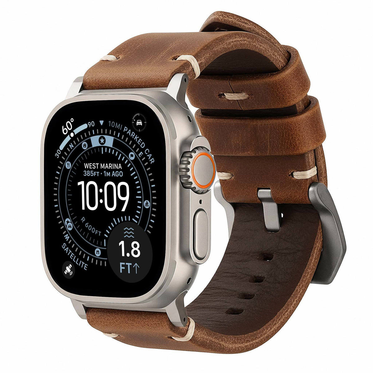 Pulseira de Couro R01 para Apple Watch