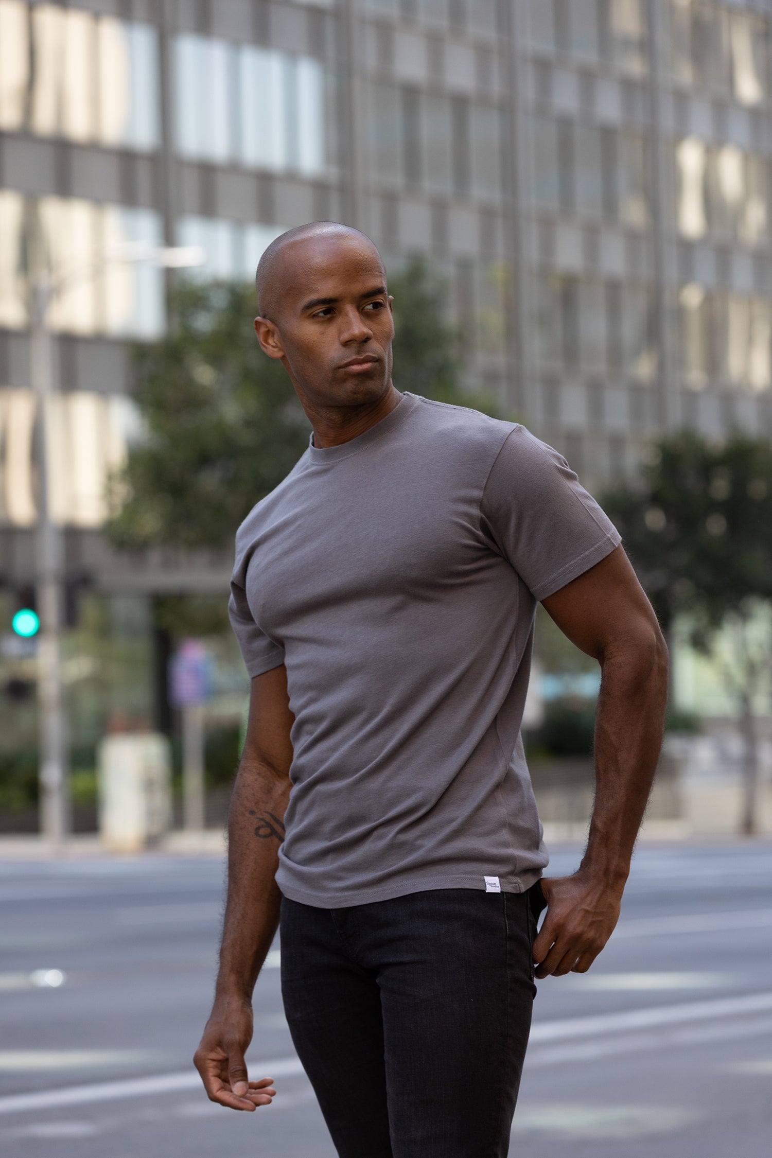 Camiseta Masculina em Viscose de Bambu/Algodão Orgânico