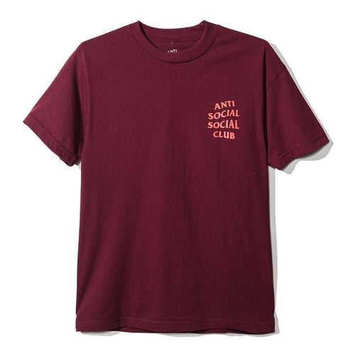 Anti Social Social Club Logo Tee Maroon