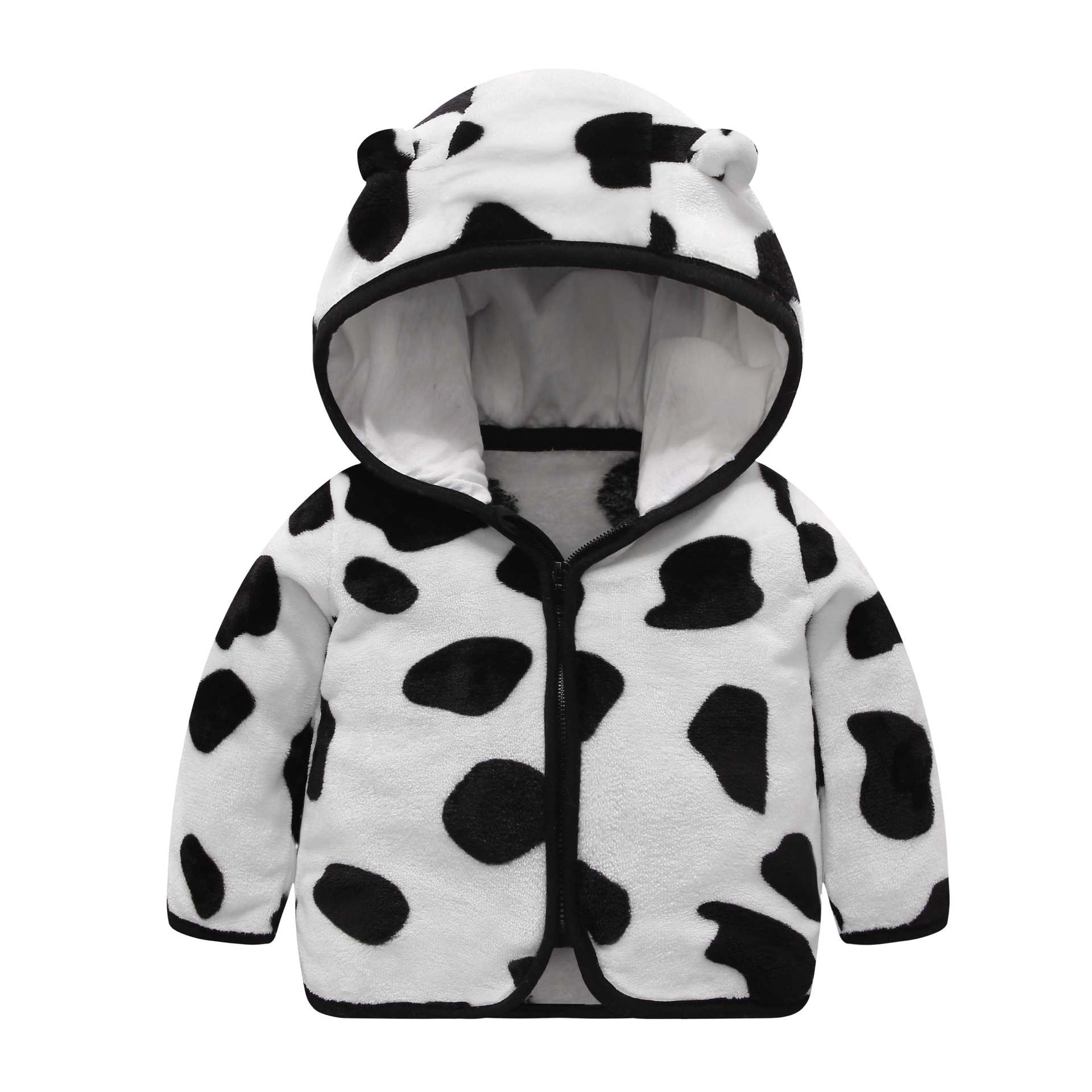 Children's Hooded Coral Fleece Padded Jacket