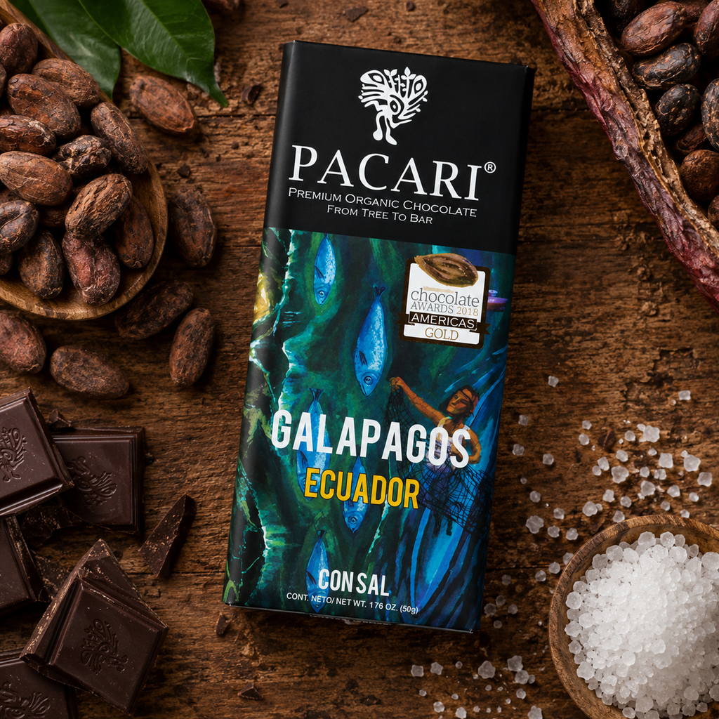 Pacari Galápagos com Sal — Chocolate Amargo Orgânico