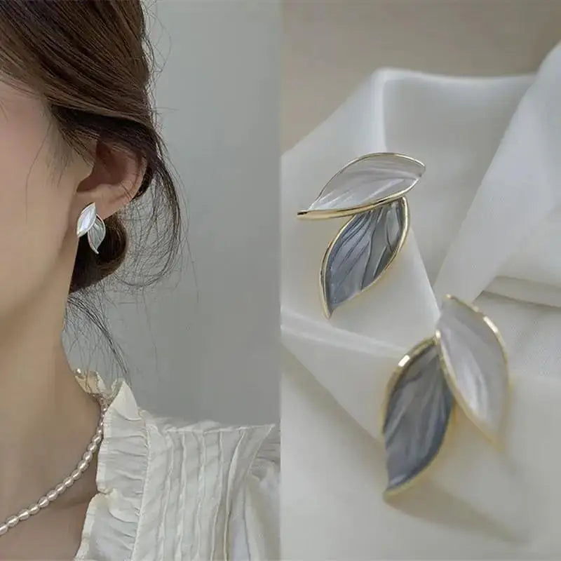 Pearl Tassel Earrings with 925 Silver Posts