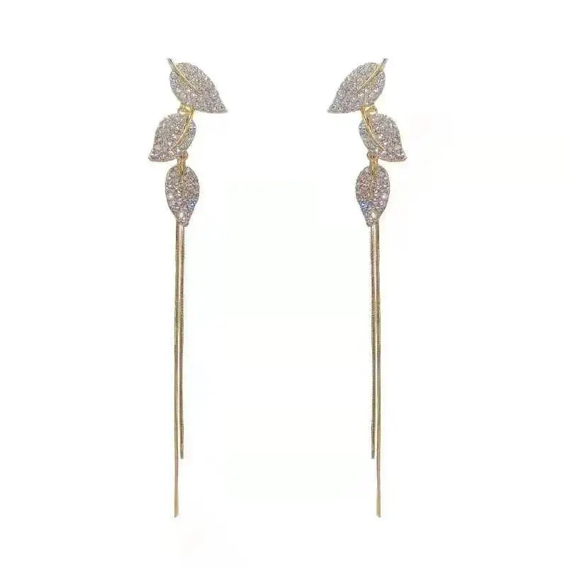 Pearl Tassel Earrings with 925 Silver Posts