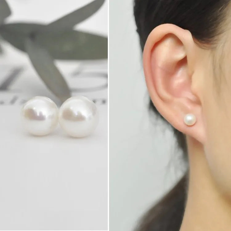 Pearl Tassel Earrings with 925 Silver Posts