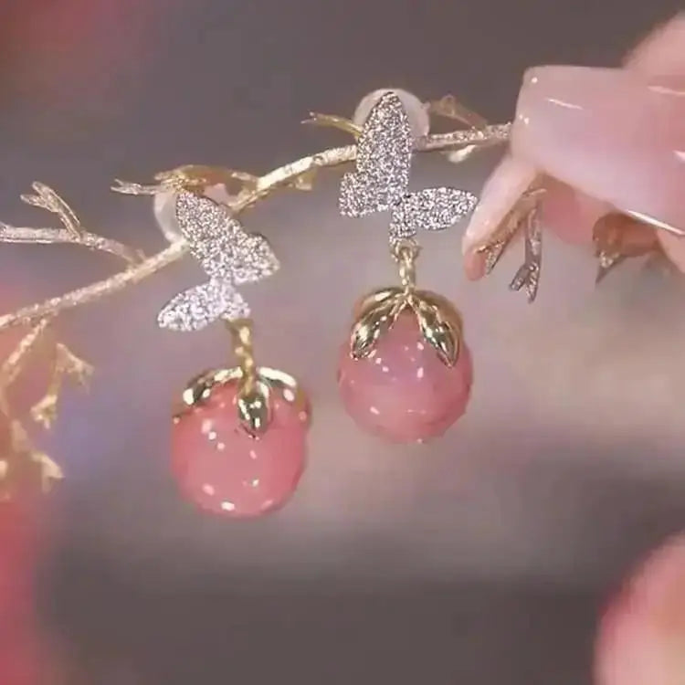 Pearl Tassel Earrings with 925 Silver Posts