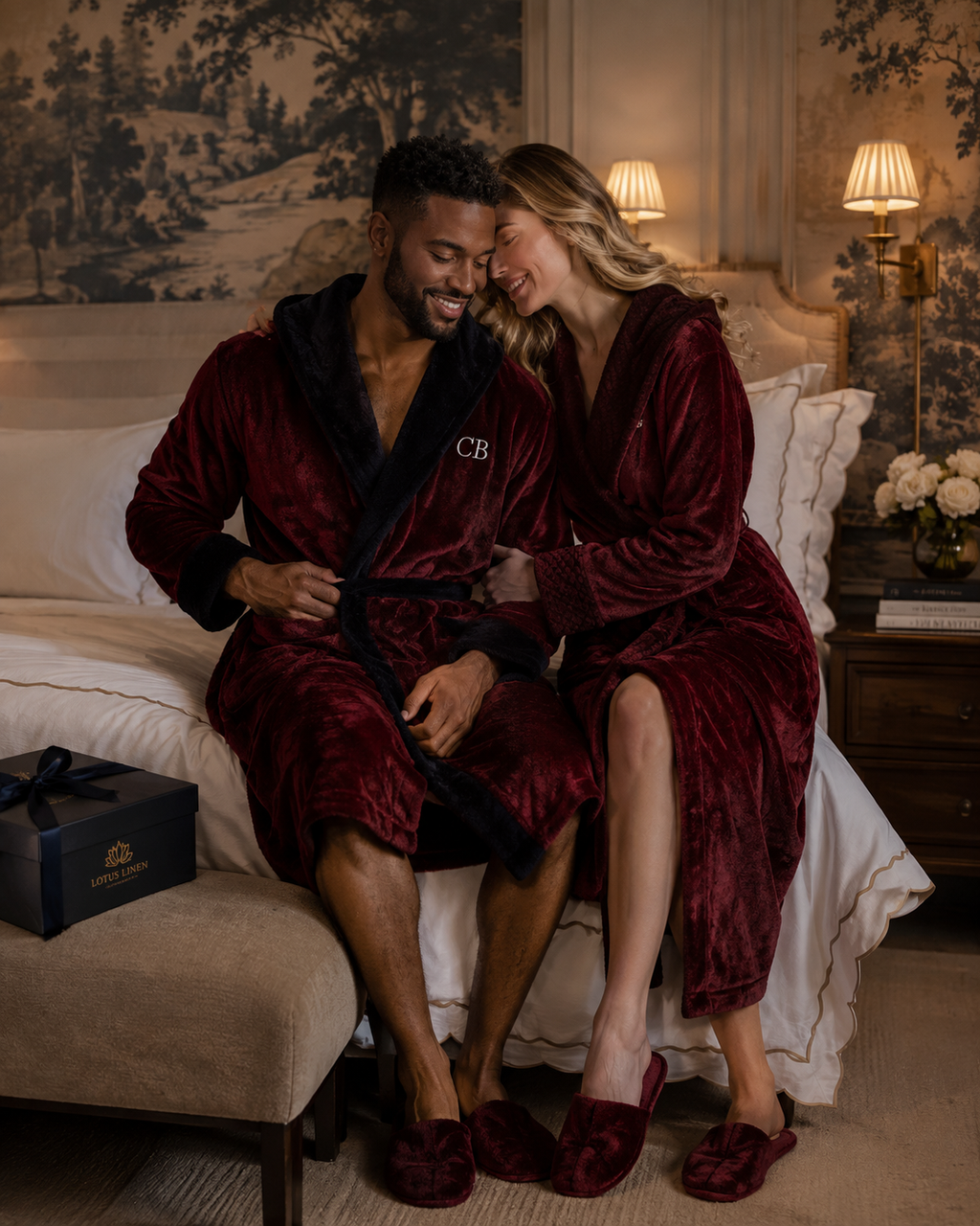 Men's Hooded Plush Robe