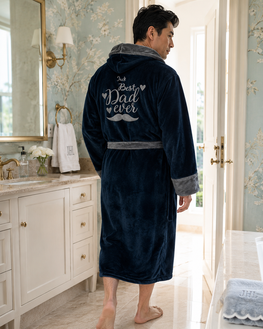 Men's Hooded Plush Robe