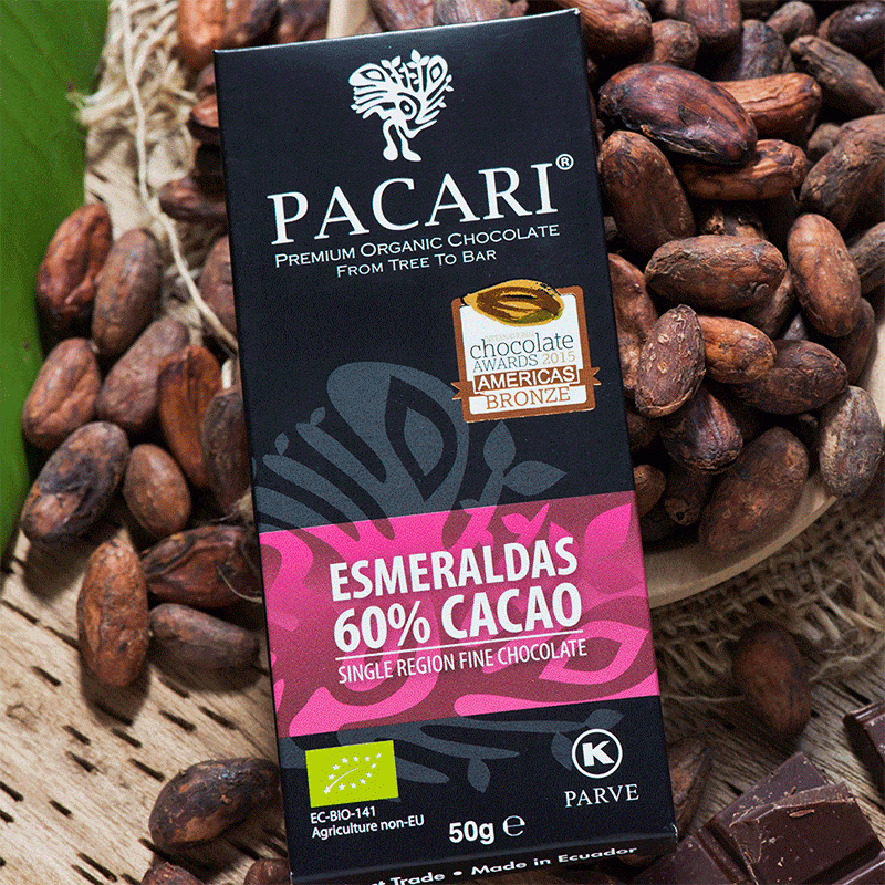 Pacari Esmeraldas 60% — Chocolate Amargo Orgânico