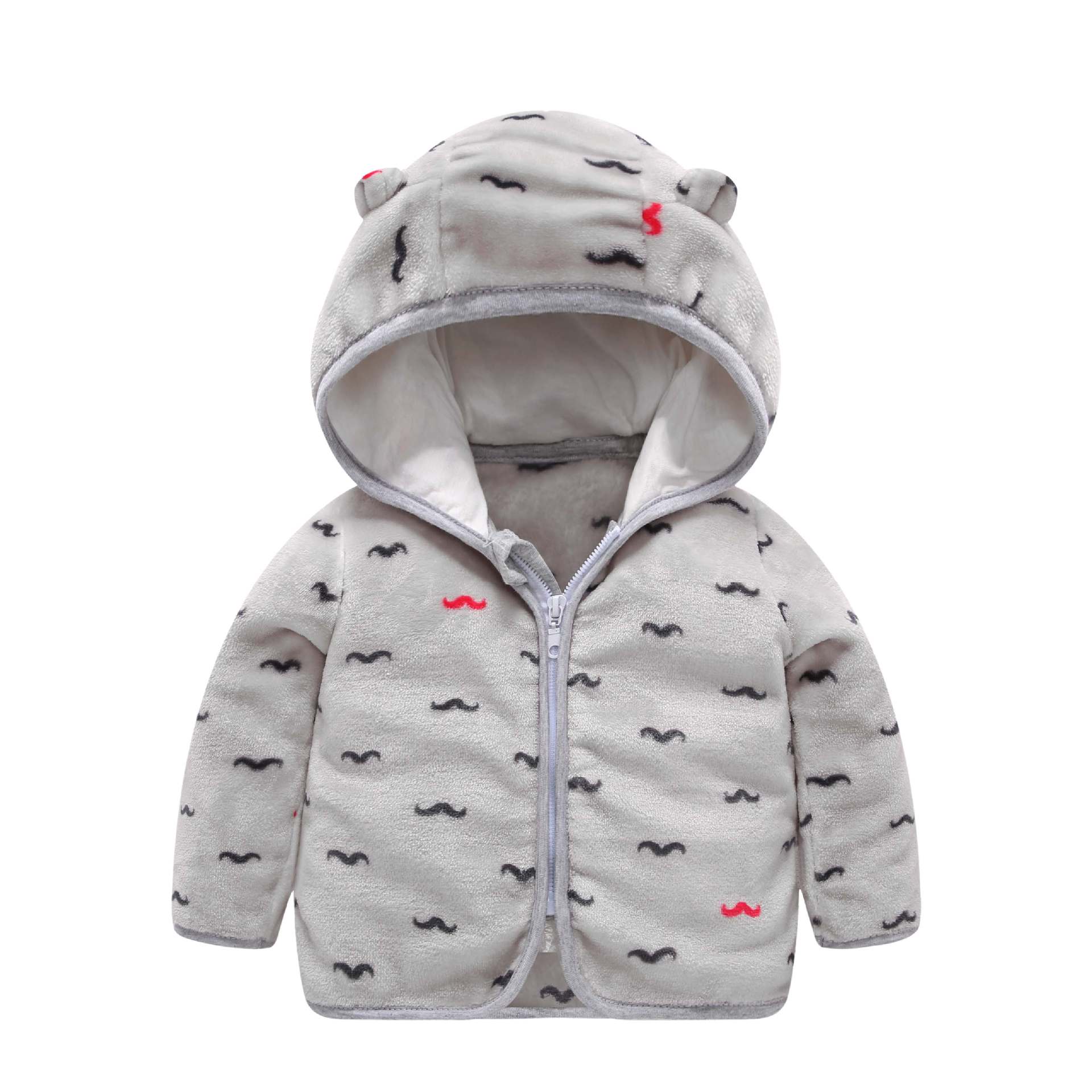 Children's Hooded Coral Fleece Padded Jacket
