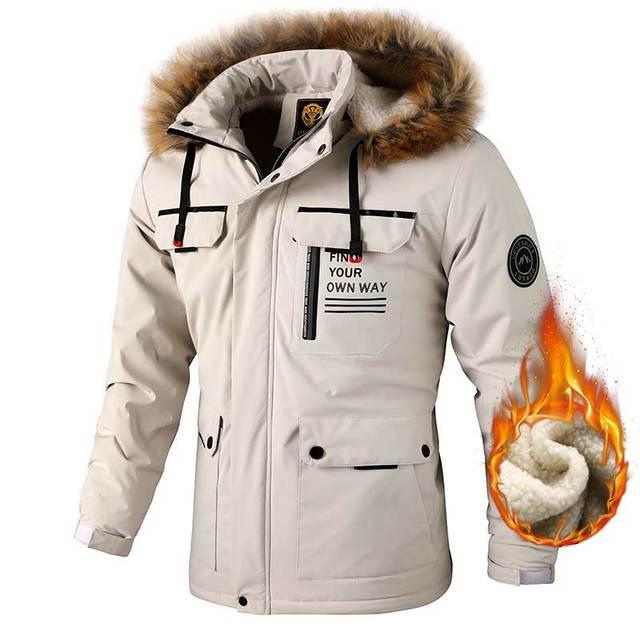 Men's Waterproof Hooded Windbreaker Jacket