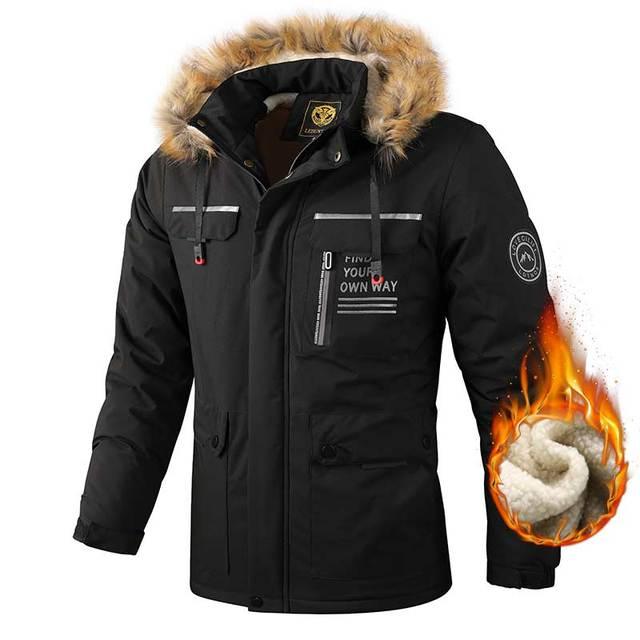 Men's Waterproof Hooded Windbreaker Jacket