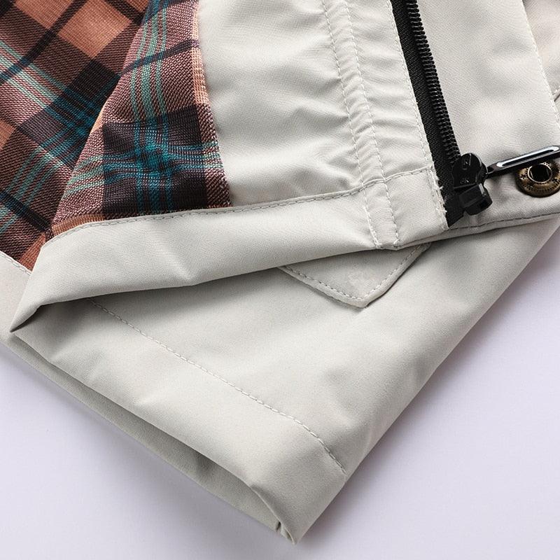 Men's Waterproof Hooded Windbreaker Jacket