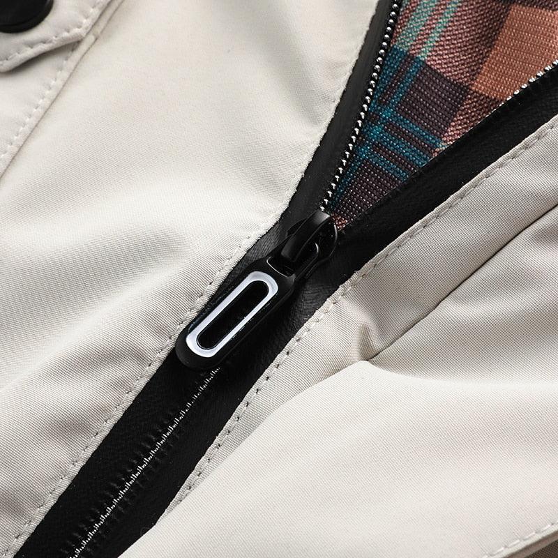 Men's Waterproof Hooded Windbreaker Jacket