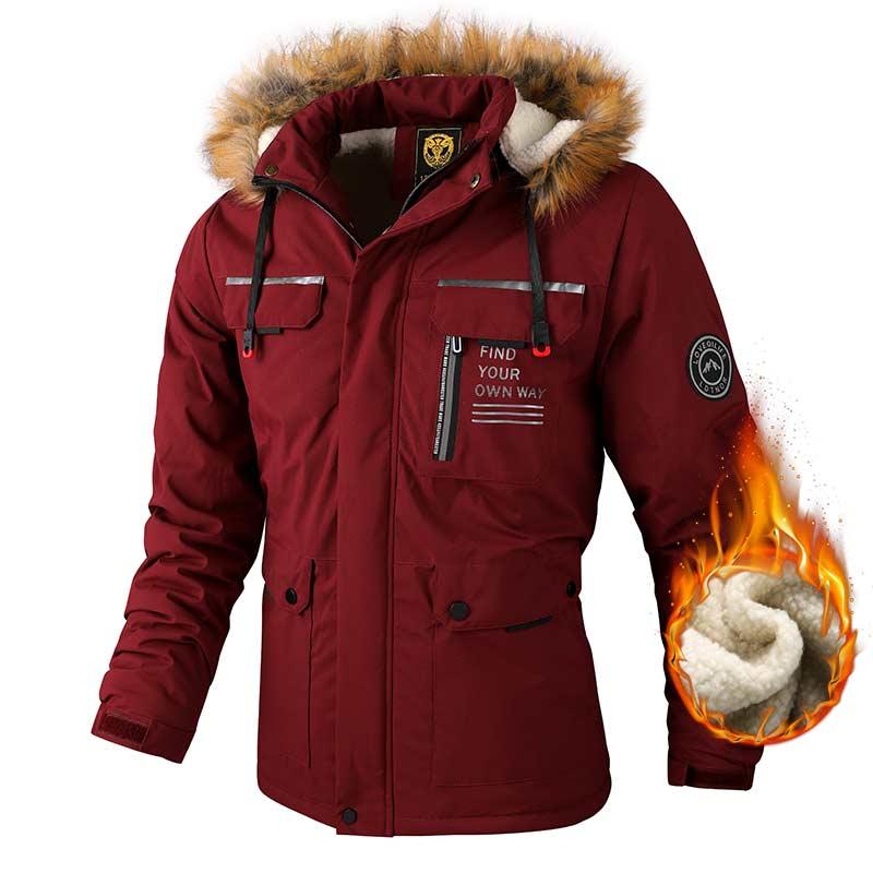 Men's Waterproof Hooded Windbreaker Jacket