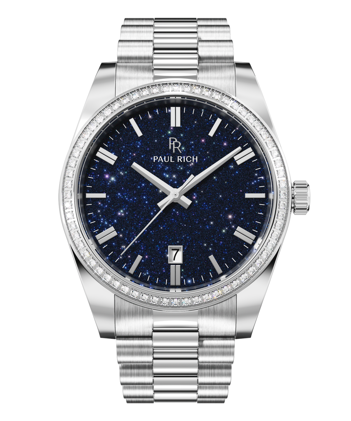 Relógio Paul Rich Legacy Prata com Aventurina Azul