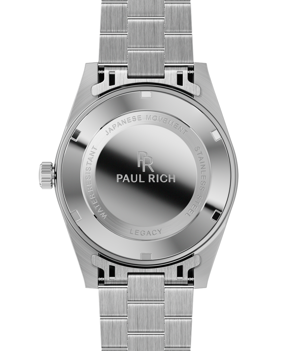 Relógio Paul Rich Legacy Prata com Aventurina Preta
