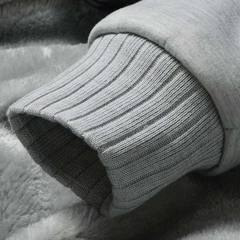 Jaqueta Masculina com Capuz e Zíper para o Inverno