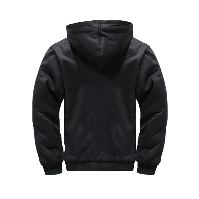 Jaqueta Masculina com Capuz e Zíper para o Inverno