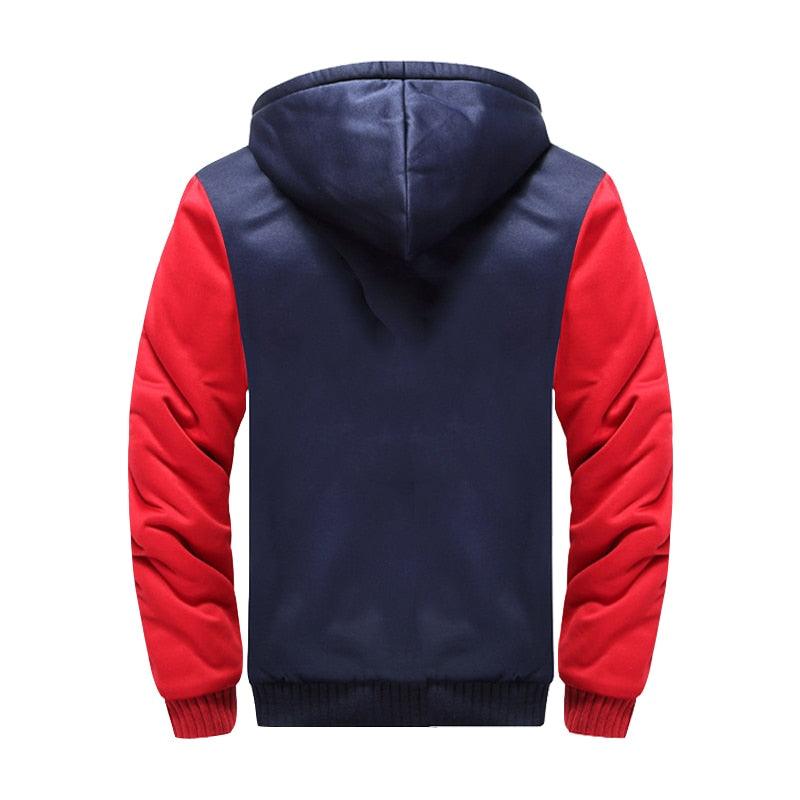 Jaqueta Masculina com Capuz e Zíper para o Inverno