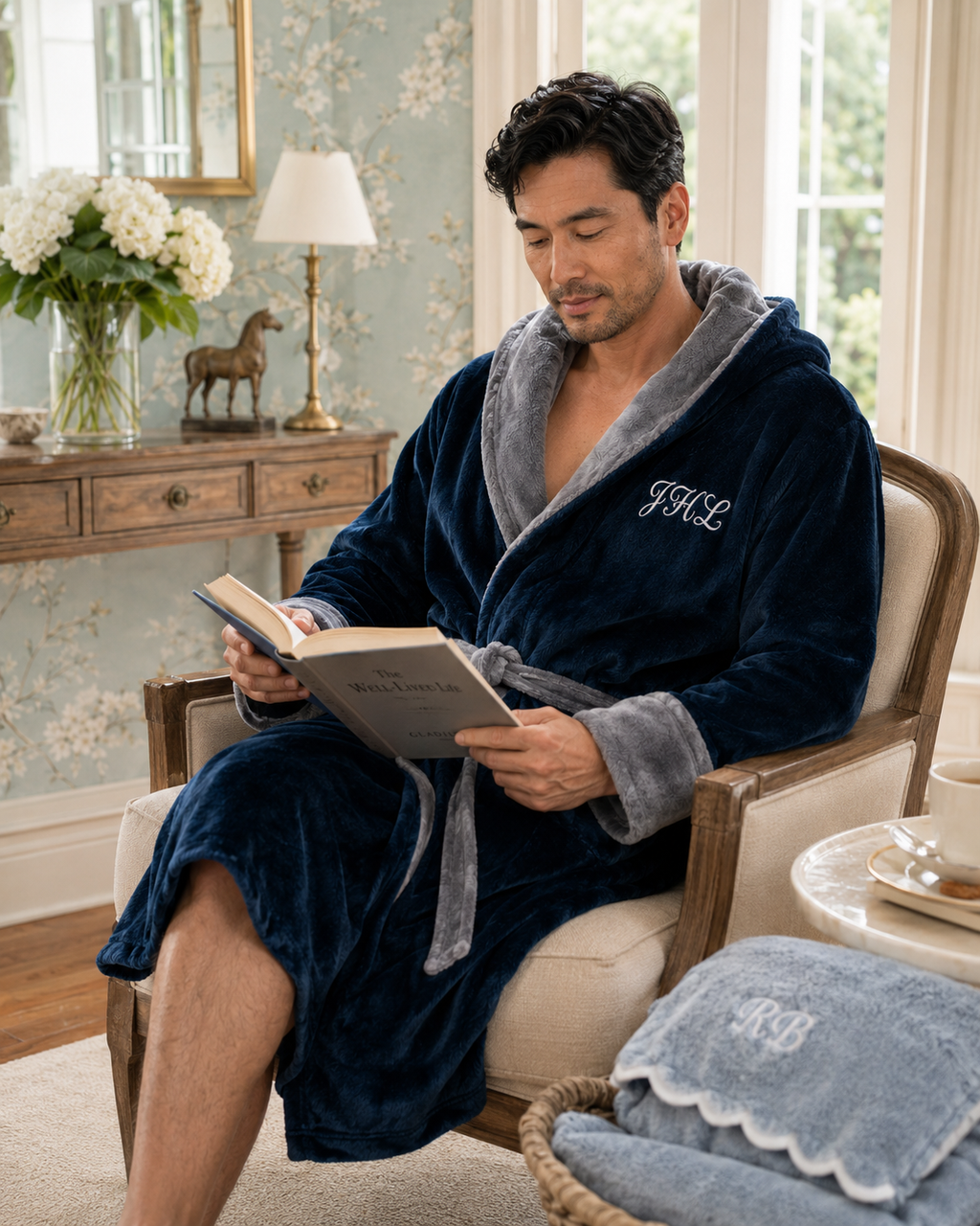 Men's Hooded Plush Robe