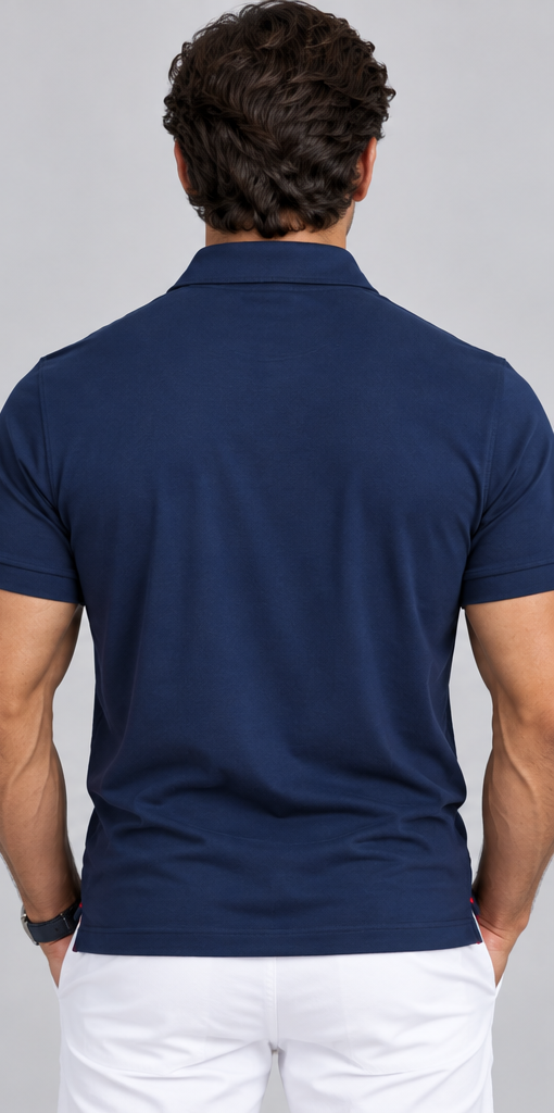 Buki Cinqo Tech Polo, Navy