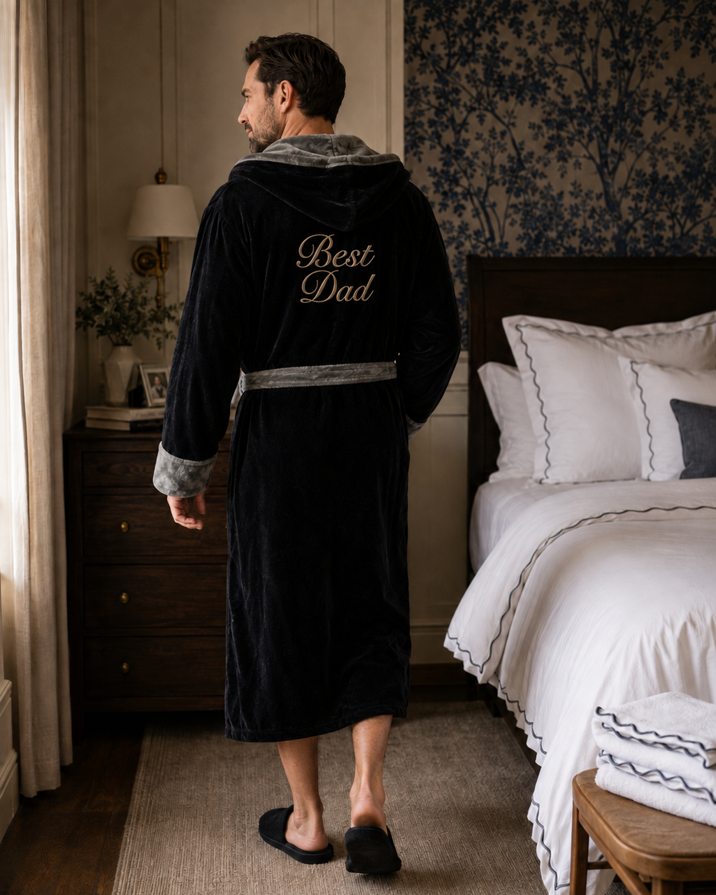 Men's Hooded Plush Robe