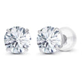 2.00 CTW Lab-Grown Diamond Stud Earrings, 14K Gold