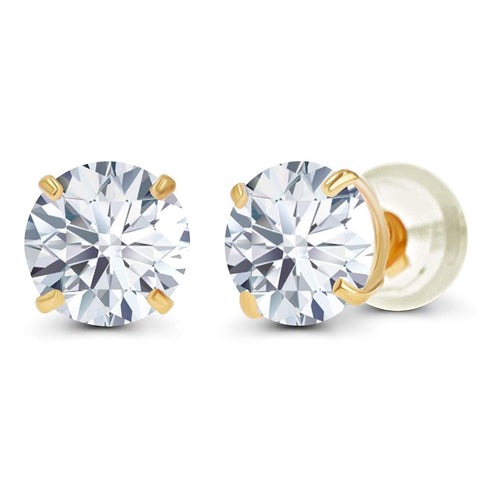 Brincos de Diamante de Laboratório 2,00 ct em Ouro 14K